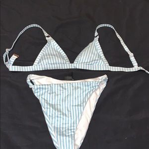 High waisted bikini set